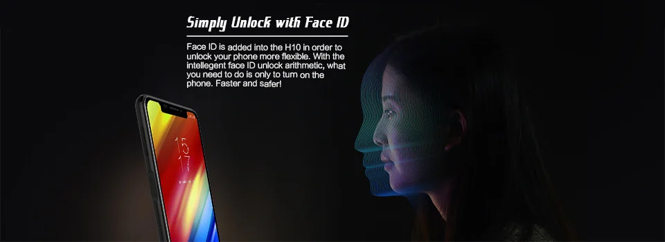 Мобильный телефон HOMTOM H10 с Нотч экраном 4 ГБ 64 ГБ, Android 8,1, распознавание лица, 4G, 5,85 дюймов, Восьмиядерный, 3500 мАч, 16 МП, боковой отпечаток пальца, Смарт
