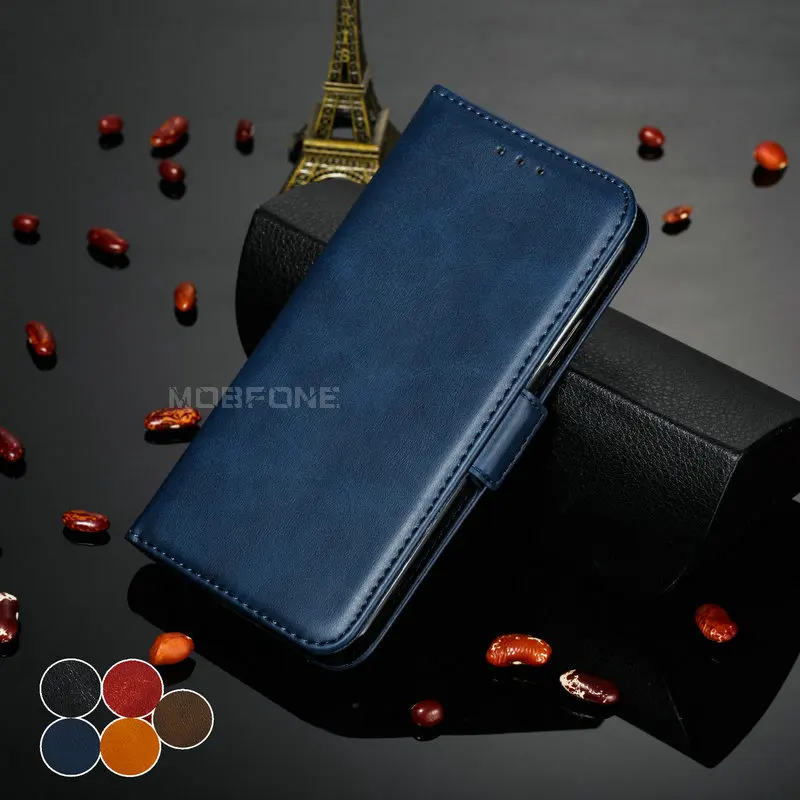 Для Huawei Y6 2019 Y5 Капа премиум класса винтажный кожаный чехол Prime 2018 Ретро кошелек