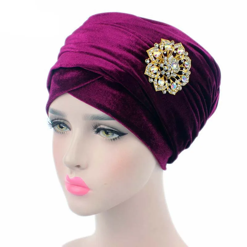 Women Hats Head Scarf Turban Elastic Hat India Chemo Cap Beanies Muslim Arab Amira Skullies Caps for Ladies|chemo caps|elastic hatskully hat |