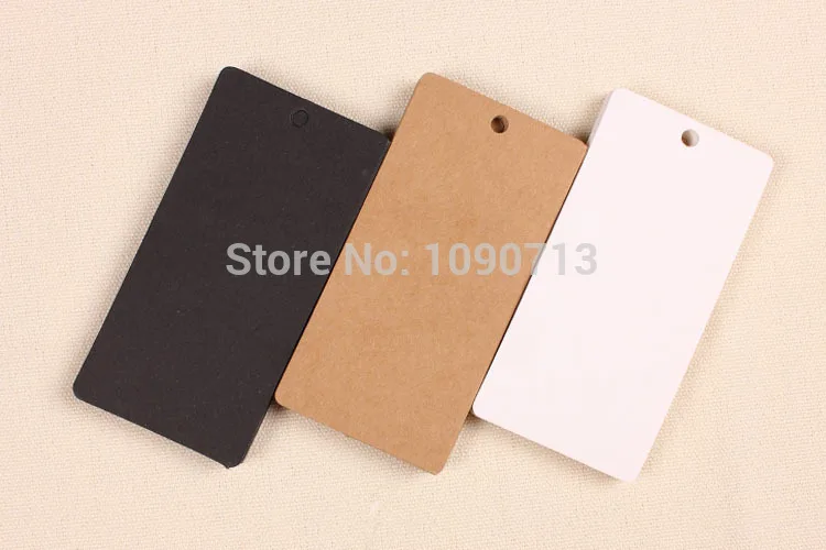 Бесплатная доставка 100 X винтажные крафт Пустые бирки квадратные бумажные