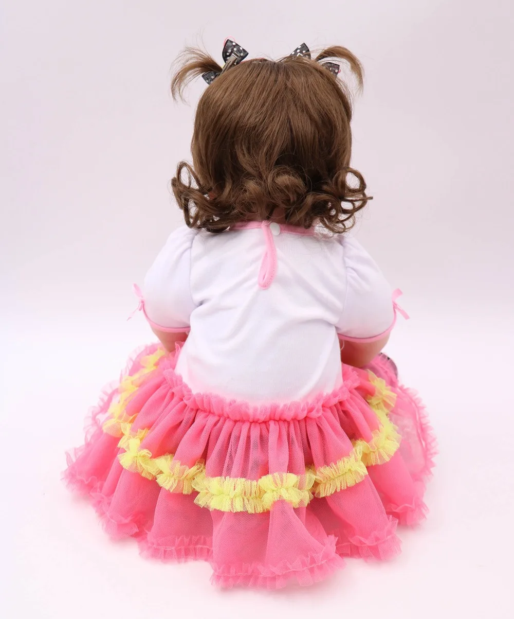 Горячая продажа 22 дюймов куклы Reborn реалистичные мягкие силиконовые детские