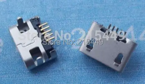 50 шт./лот micro 5pin usb разъем для зарядки многих мобильных телефонов и планшетов