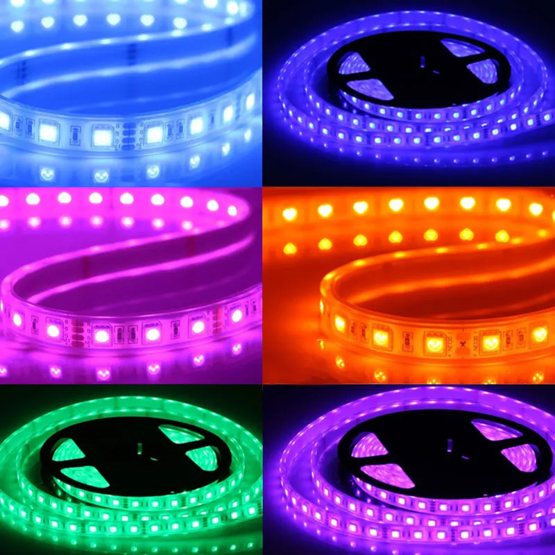 IP68 5050 Светодиодные ленты светильник RGB ленты трубки Водонепроницаемый струнные лампы Пруд дом для аквариума Настенный декор 12V Светодиодные ленты s светильник 60 светодиодный s/m tiras светодиодный - Испускаемый цвет: rgb