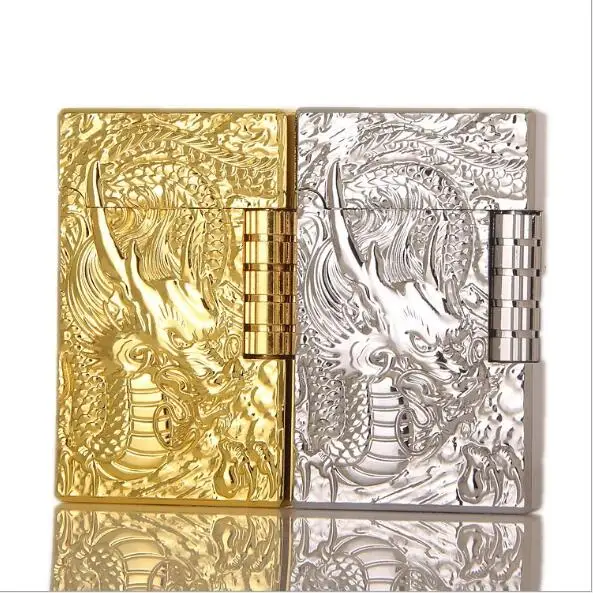 DK 830 резной Клык дракона выполнен из шлифовального круга открытом огне Зажигалка