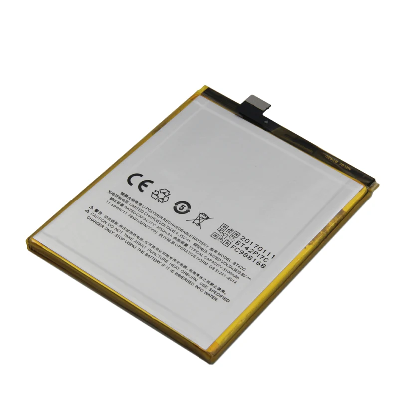 Айбике новый оригинальный мобильный телефон Батарея bt42c для Meizu M2 Note Замена