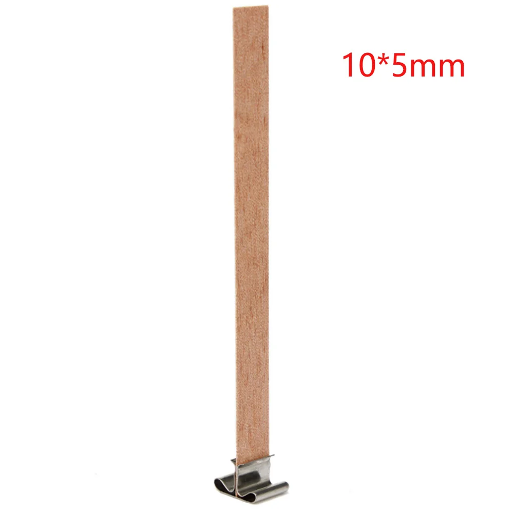 10X50mm 50 шт. поставка бездымного дома ручной работы деревянные ручной работы Электронная свеча фитиль DIY делая декор с вкладкой Sustainer - Цвет: 10X50mm