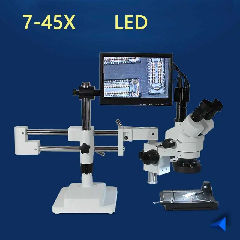 Увеличительное стекло для Iphone, профессиональный микроскоп HD 7-45X с электронным дисплеем, инструменты для ремонта материнских плат