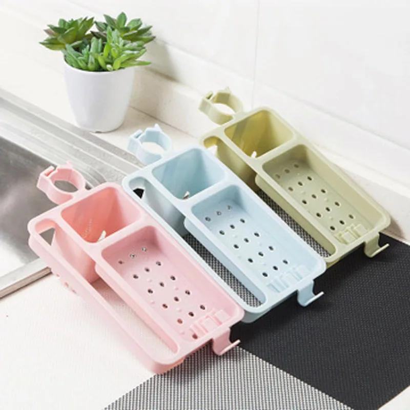 2 шт. домашний кухонный кран Пластиковая Полка для слива вешалка держатель губка