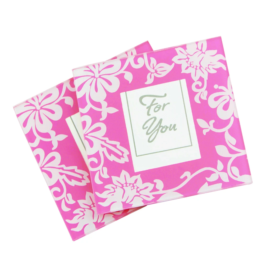 2 шт. модные стеклянные подставки розовая фоторамка подставка кофейная чашка