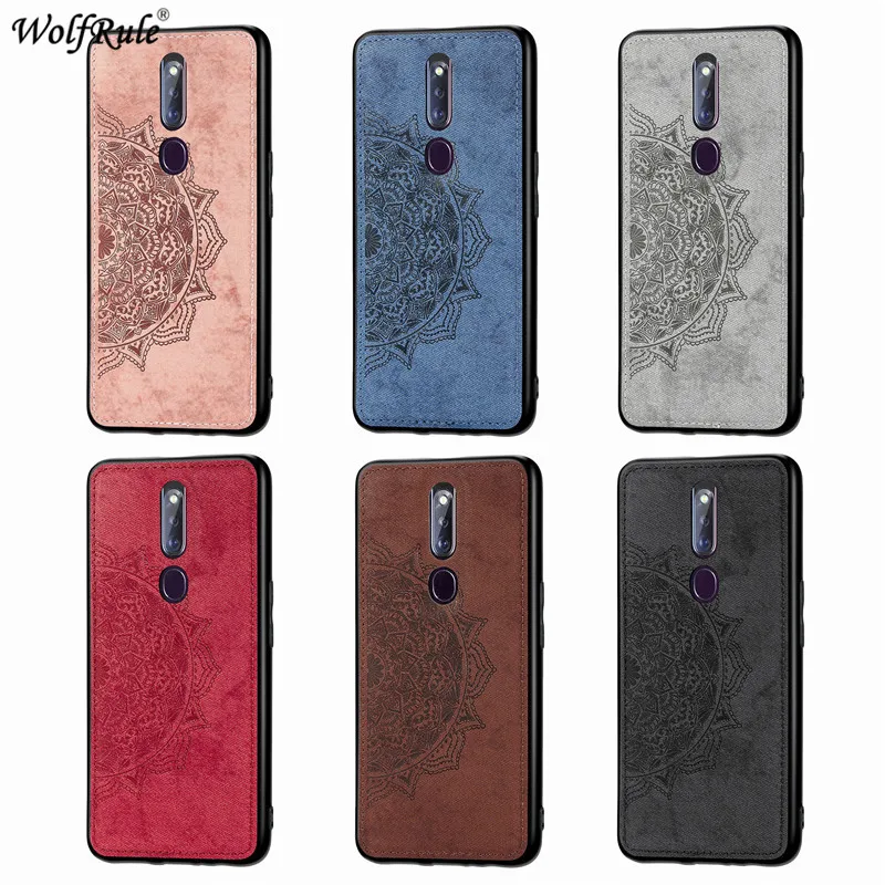 Для крышки OPPO F11 Pro Чехол из ТПУ Рамка Бампер ткань Защитный Жесткий задний для