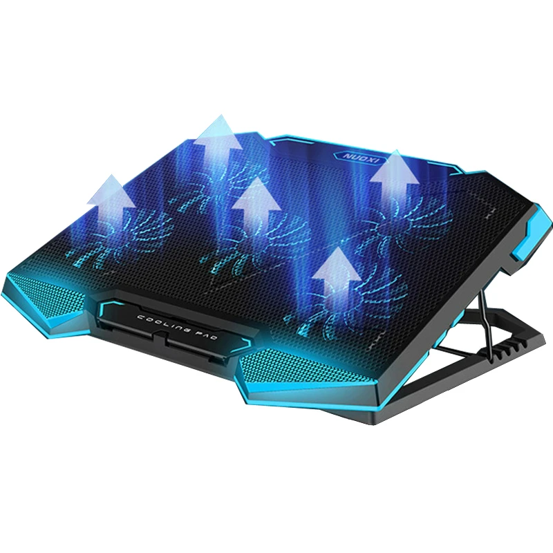 Кулер для ноутбука 2 usb порта и пять охлаждающих вентиляторов подставка 12 17