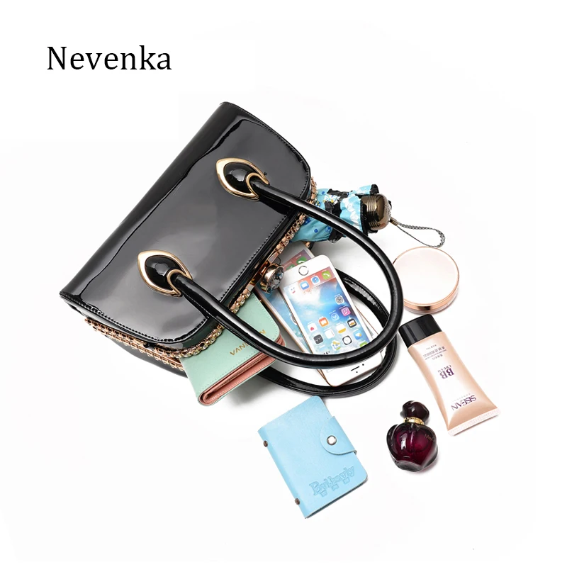 Nevenka Мода Женщины Вечерняя сумка Знаменитые марка Дизайнер Сумки Лакированная