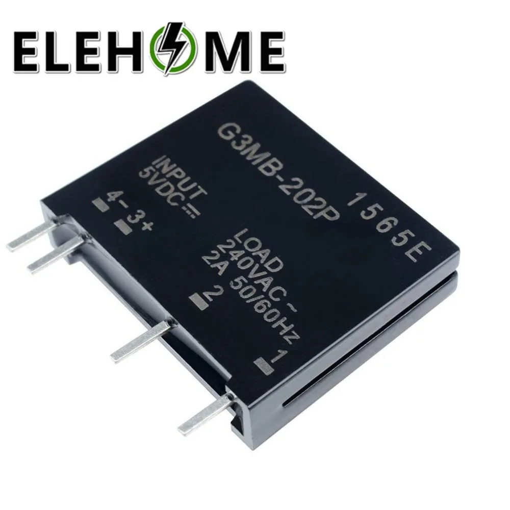 1 шт./2 шт. релейный модуль G3MB-202P G3MB 202P DC-AC PCB SSR в 5 В DC Out 240 В AC 2A твердотельный релейный модуль XF30