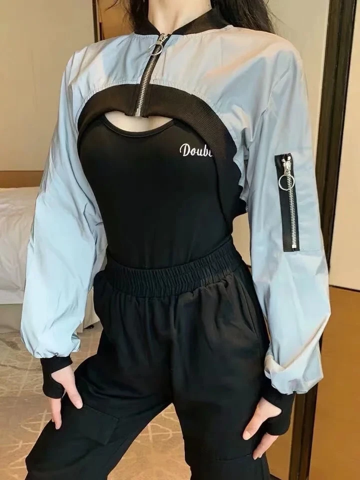 Женская Светоотражающая укороченная куртка Arc Hem Crop Jacket|Женские куртки| |