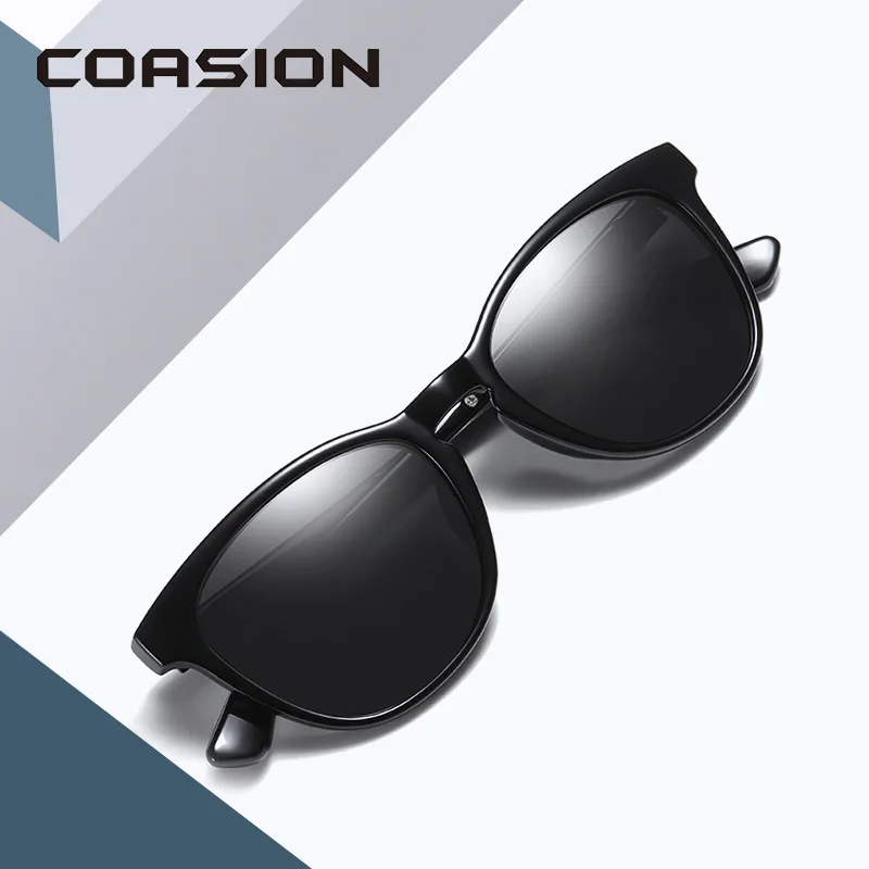 Женские поляризационные солнцезащитные очки COASION брендовые кошачий глаз в стиле