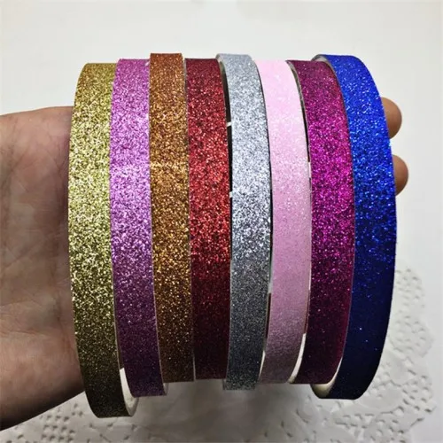 random 5 шт./лот модные маленькие девочки DIY обручи для волос 1 см повязки для волос блестящие Позолоченные повязки для волос с зубами Детские аксессуары для волос акрил - Цвет: random