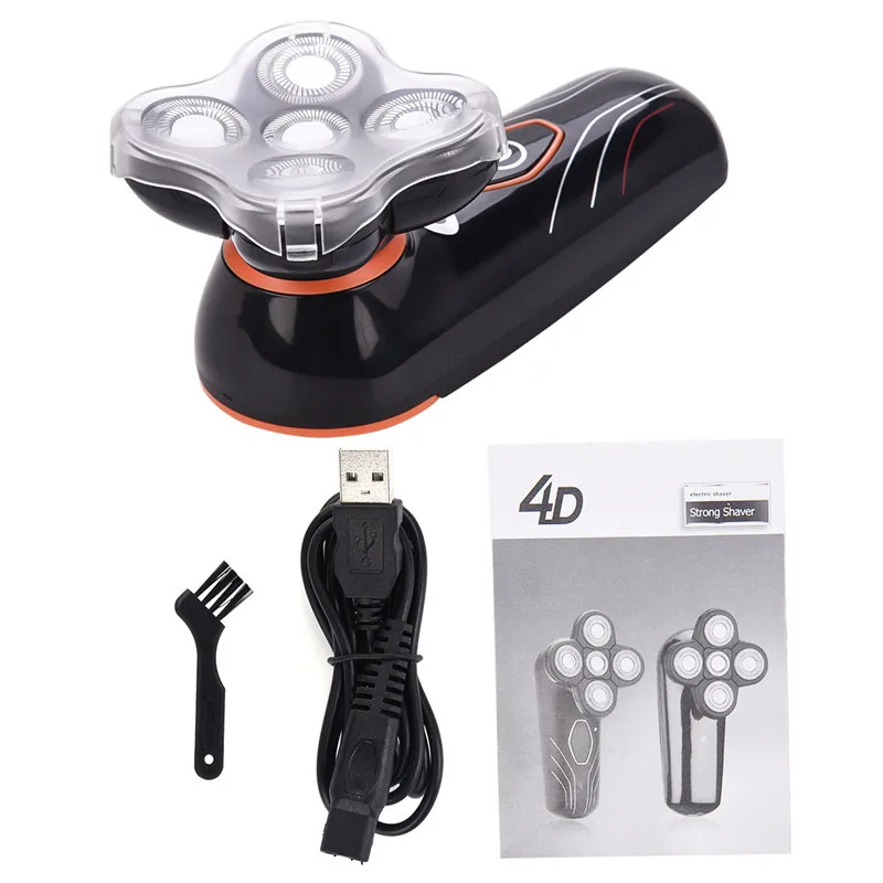 

Electric Shaver Five Blades USB Rechargeable Washable Shaver Bald Head Shaving Machine For Men IPX7 Waterproof Floating Heads 45