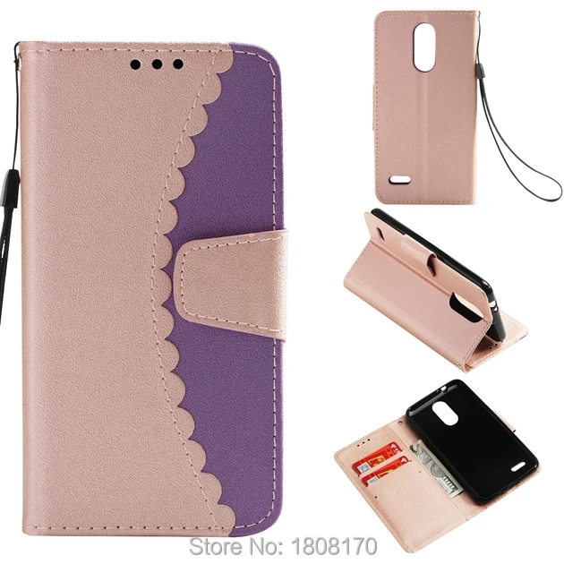 Кожаный чехол кошелек с волнистым ремешком для LG K8 2018 EU K10 Xiaomi 5X Redmi 4A 5A 4X NOTE из ТПУ