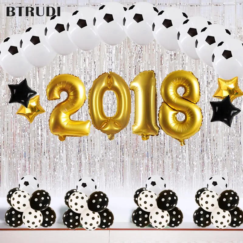 BTDUDI 1 комплект с футбольным принтом креативные латексные праздничные воздушные