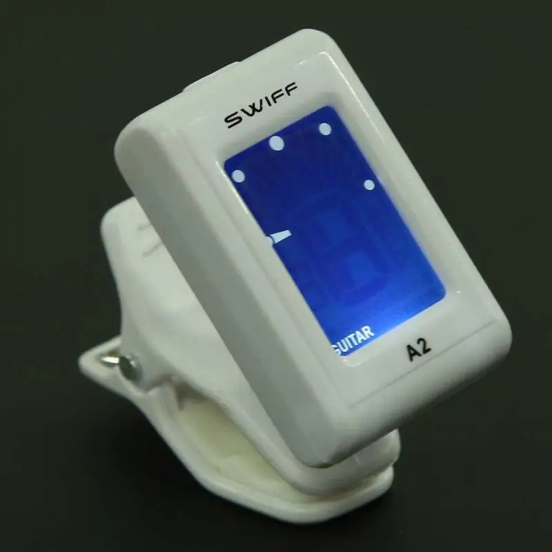 LCD Chromatic Clip Vibrator Guitar Tuner Capotraste Rotatable for Chromatic Acoustic Guitar Bass Tuning Mediator Guitarra Parts