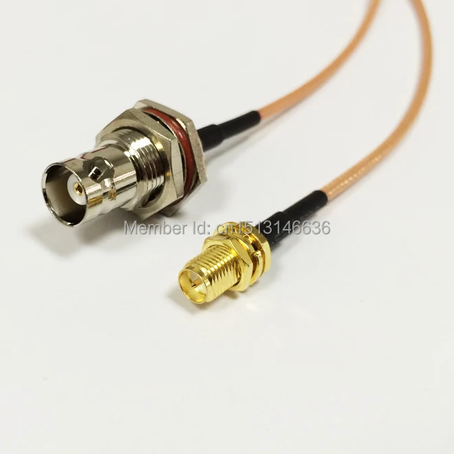 

New RP-SMA Female Jack To BNC Female Jack RG316 Coaxial Cable 15CM 6inch Extension Cable Pigtail
