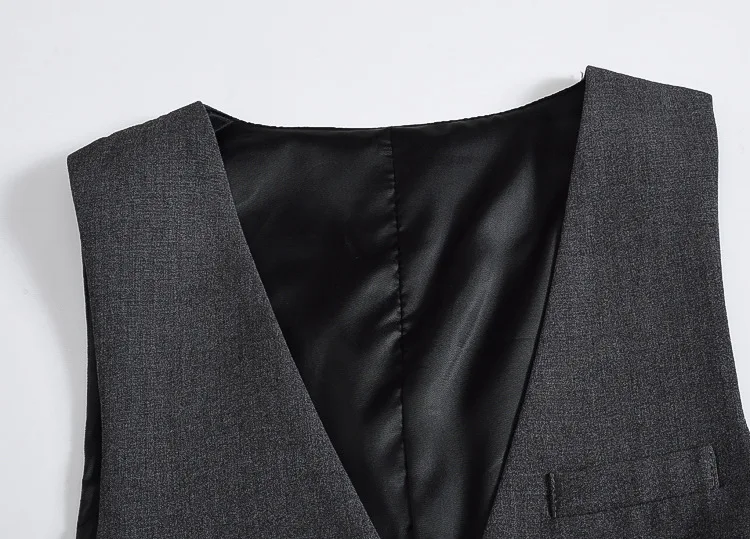 

2019 New high-grade Men Dress Vests Slim Fit Mens Suit Vest button top Waistcoat Casual Sleeveless Formal Business brand Jacket
