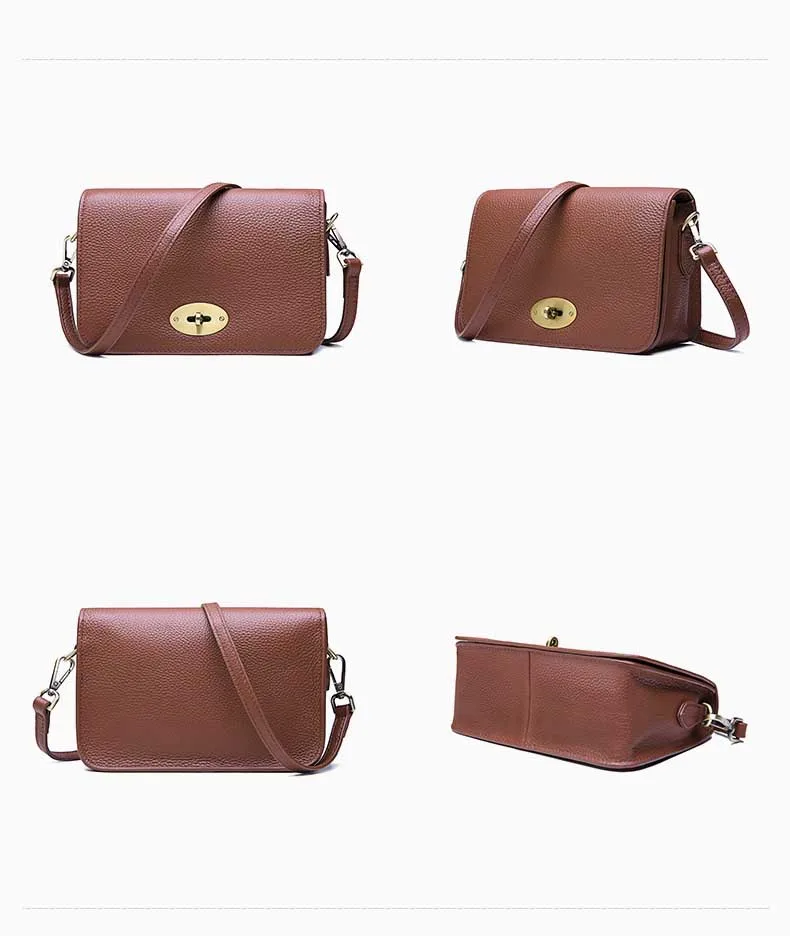 DIENQI Vintage Small Women Handbags New Fashion Female Genuine Leather Shoulder Messenger Bag Lady Crossbody Bag for Women