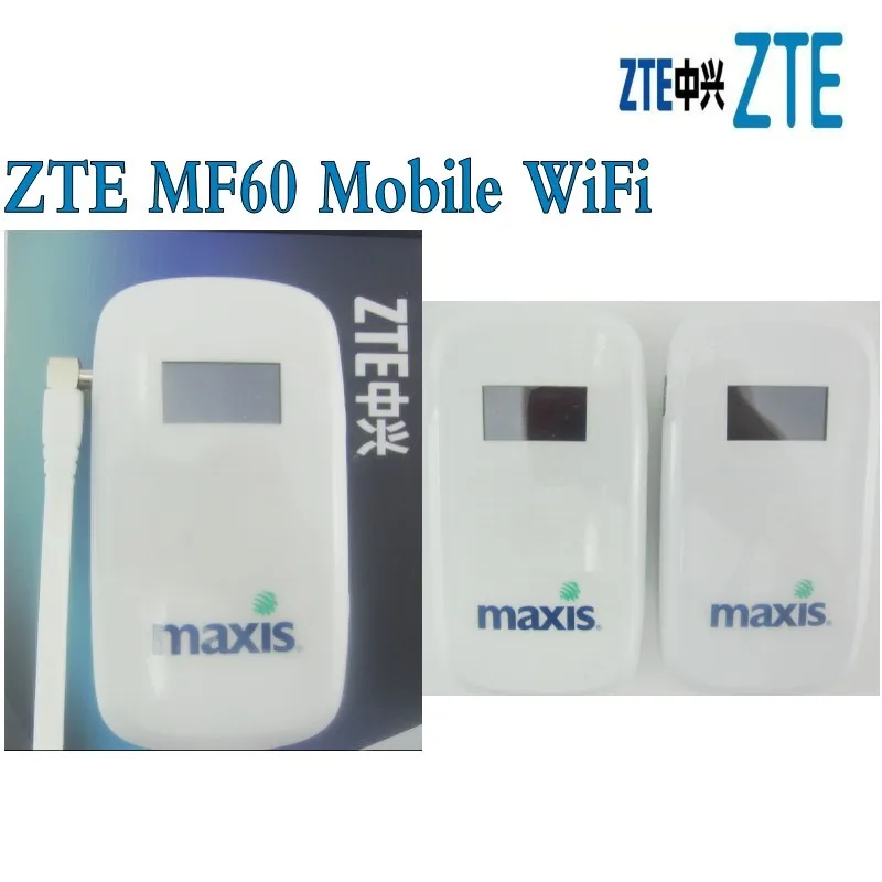 Мобильная Wi Fi точка доступа ZTE MF60 MiFi разблокированная SimFree 2G 3G HSUPA HSDPA UMTS 21 Мбит/с