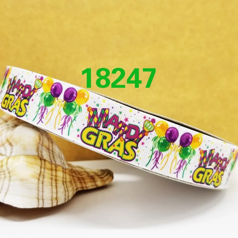 50 ярдов мультфильм напечатанный grosgrain ленты 18256 - Цвет: 18247