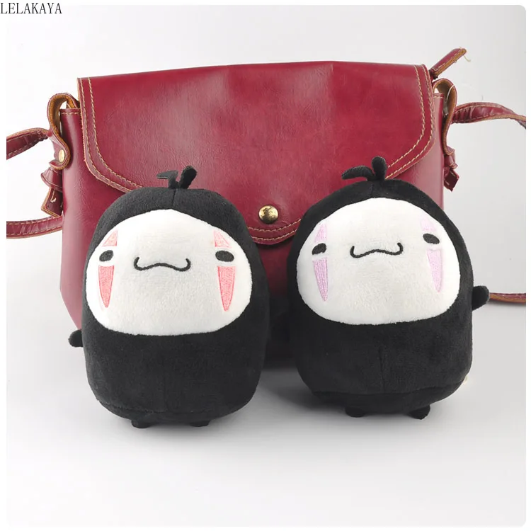 12 см аниме Тоторо Унесенные спиралью Kawaii Мягкие без лица мужские сумки кулон плюшевый брелок мультфильм Карманный портмоне для монет подарок