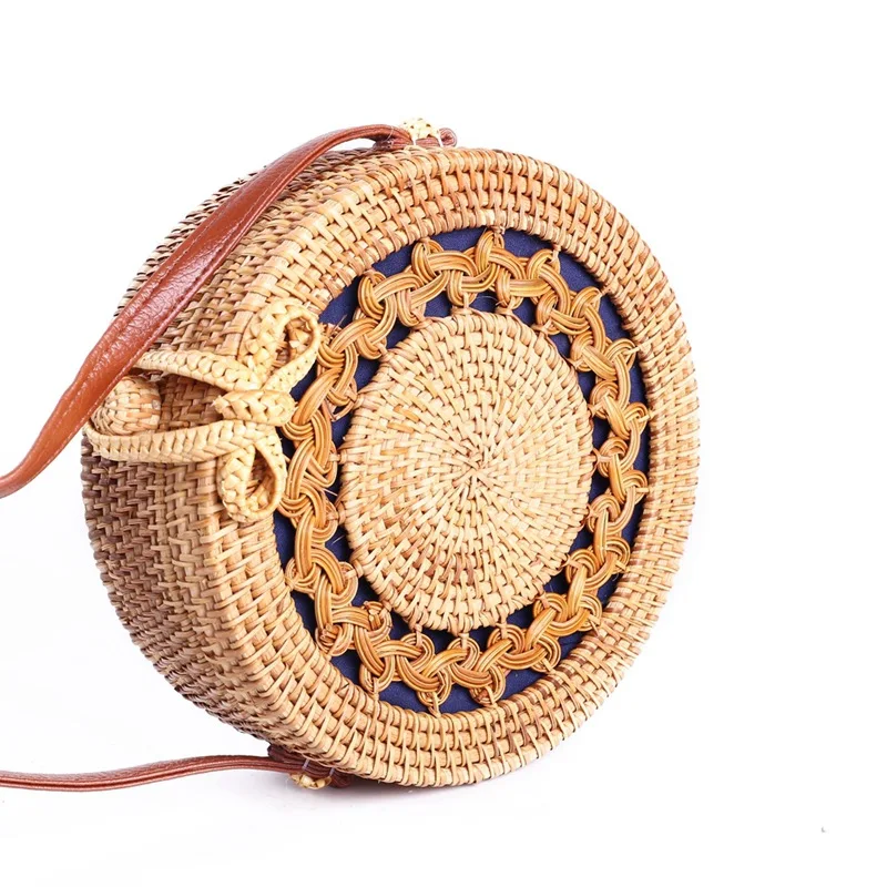Богемные сумки из ротанга для женщин 2019 Роскошные бренды дизайнерский стиль на