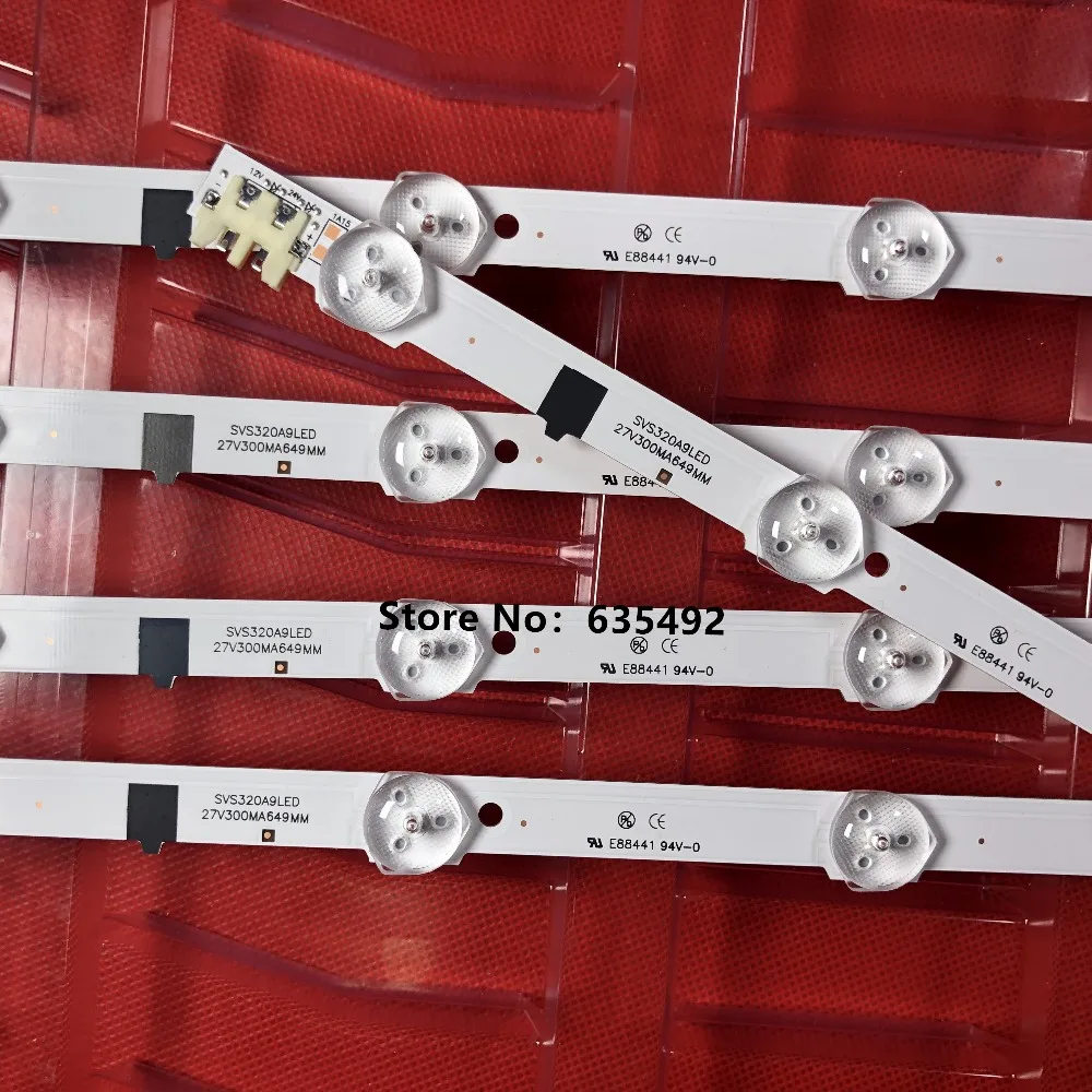 

LED Backlight strip 9 lamp For BN96-25300A UA32F4088AR 2013SVS32H BN96-25299A D2GE-320SC0-R3 HF320CSA-B1 UA32F5500AR UA32F4000AR