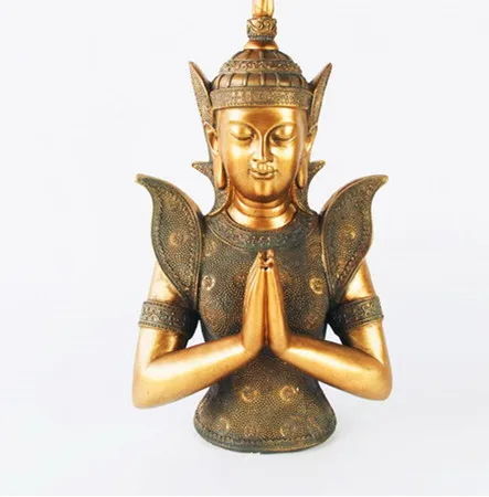 

Thai-Chinese in Southeast Asia to do the old resin ornaments of Buddha Buddha head first feng shui home decorative furnishings Y