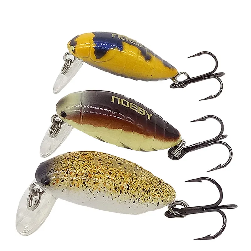 NOEBY форель рыболовная приманка бас Щука плавающая Walleye Bait пластиковая воблер