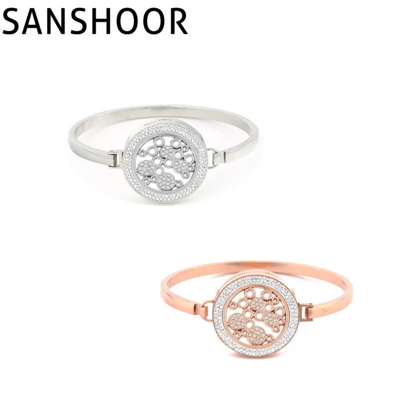 Sumsoar ювелирных отверстие Дизайн Монета диск с Нержавеющая сталь двойной