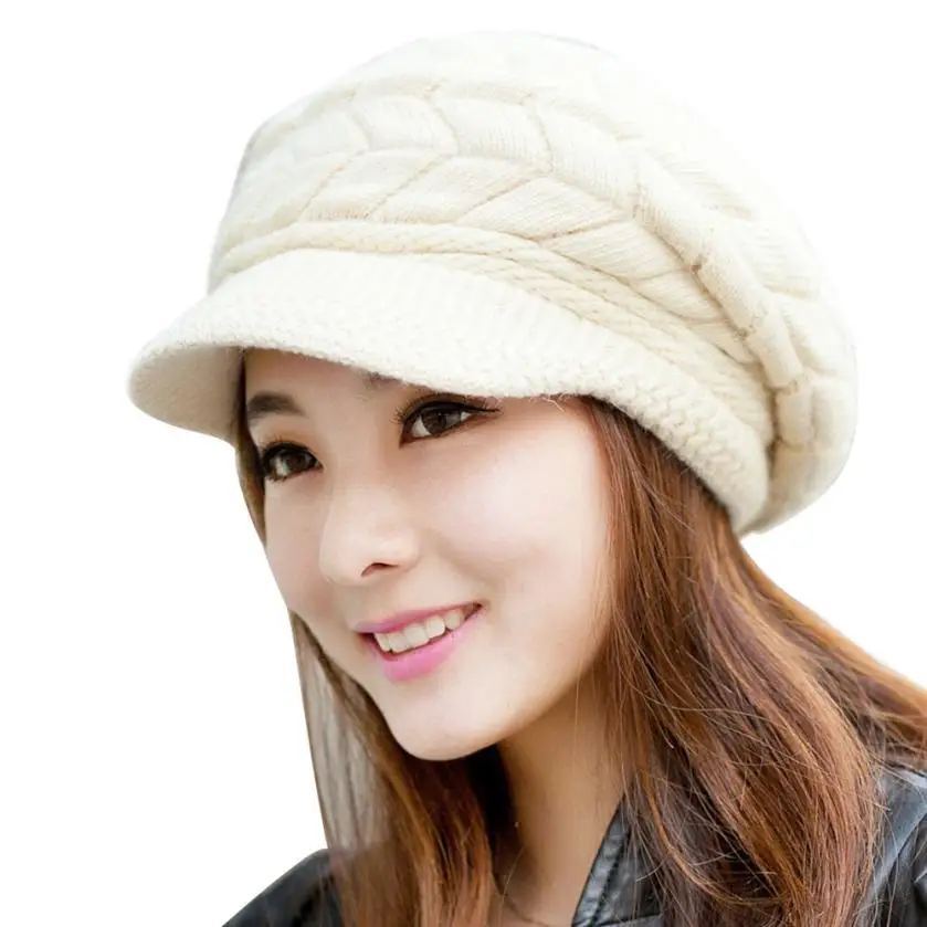 Womail 2017 новое поступление Женская модная зимняя шапка Skullies Beanies вязаные шапки из