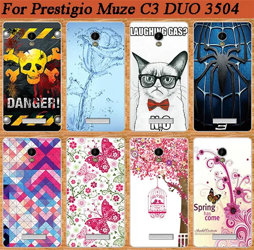 Защитный чехол для Prestigio Muze C3 PSP3504 DUO разноцветный MUZE 3504 Duo | Мобильные телефоны и