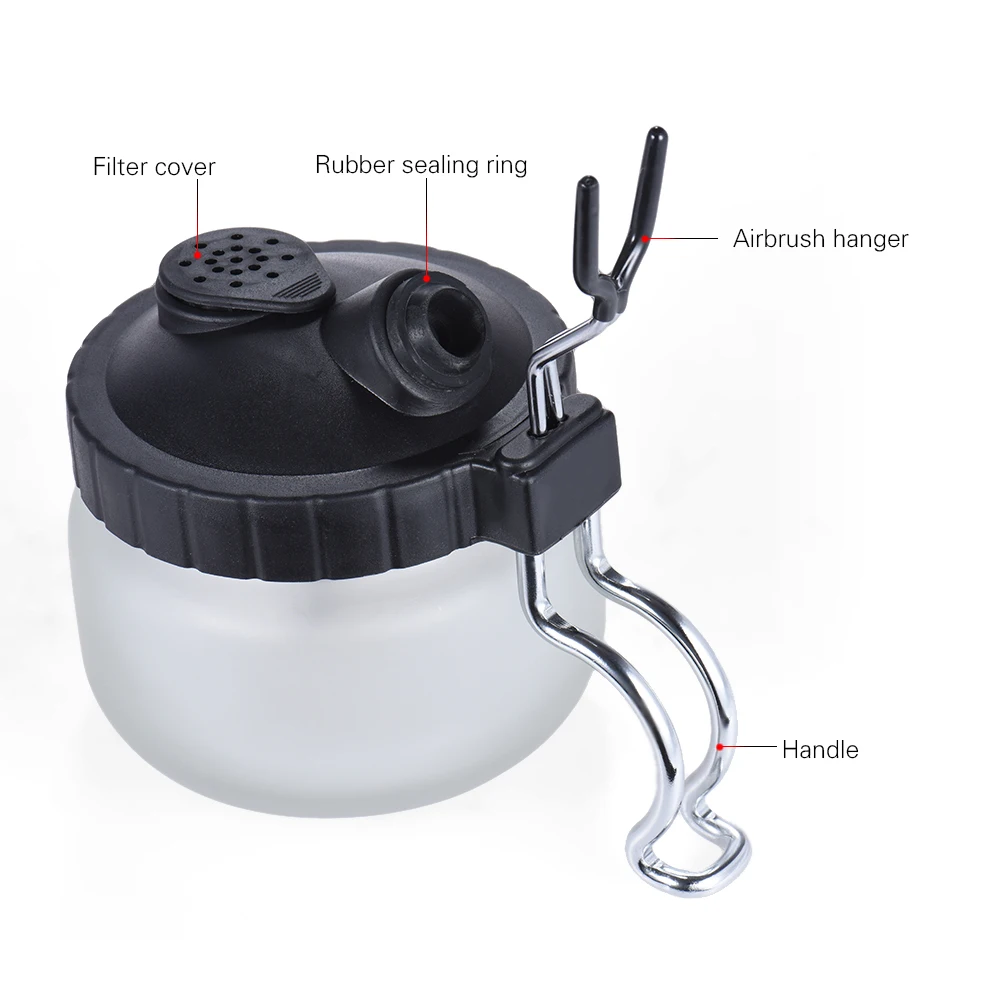 Аэрограф чистящий горшок Краскораспылитель чистящая стеклянная бутылка банка с