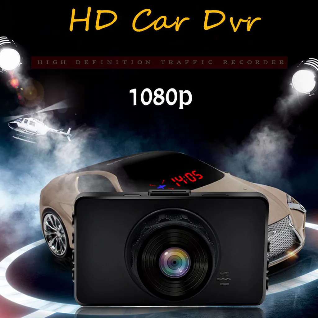 Автомобильная камера Full HD 3 дюймовый ЖК дисплей FHD 1080p170 градусов широкоугольный
