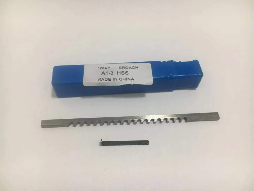 HSS Keyway Broach с прошивкой высокоскоростные стальные инструменты для прошивки 3 мм
