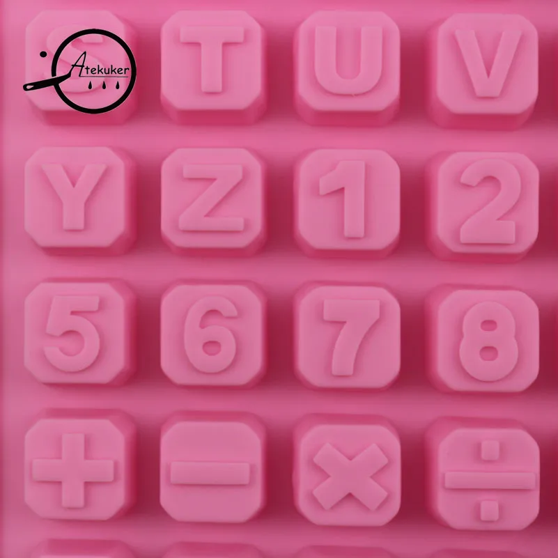 1 шт. Алфавит силиконовые формы для шоколада ледяной куб лоток сахарные конфеты