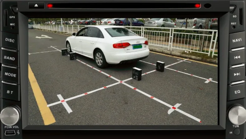 Автомобильная HD 3D панорамная камера с углом обзора 360 градусов, камера заднего вида 1080 P, парковочная камера заднего вида, динамическая направляющая, опционально
