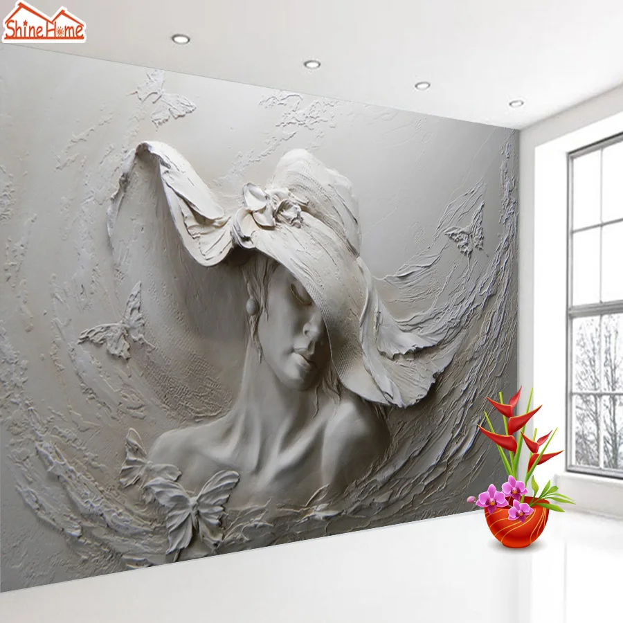 3d фотообои Бумага тиснением настенные фрески s для Гостиная стены кровать