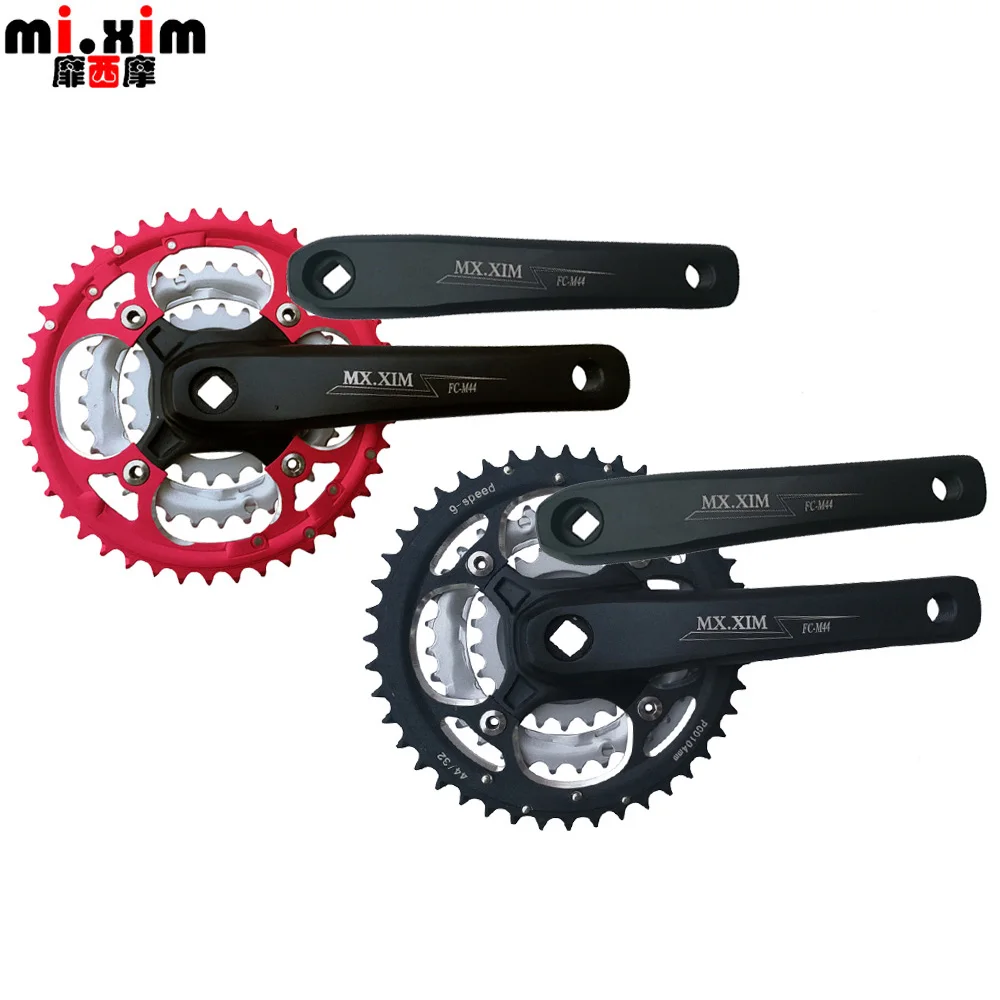 

mi.Xim 7/8/9 speed Mountain Bike Chain Wheel 22T 32T 44T Bicycle Crankset Cycling folding Bike Parts Crank BCD104/64