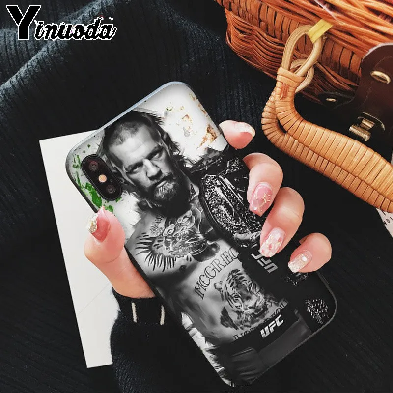 Yinuoda Conor Mcgregor The King Novelty Fundas Phone Case Cover for Apple iPhone 8 7 6 6S Plus X XS MAX 5 5S SE XR | Мобильные