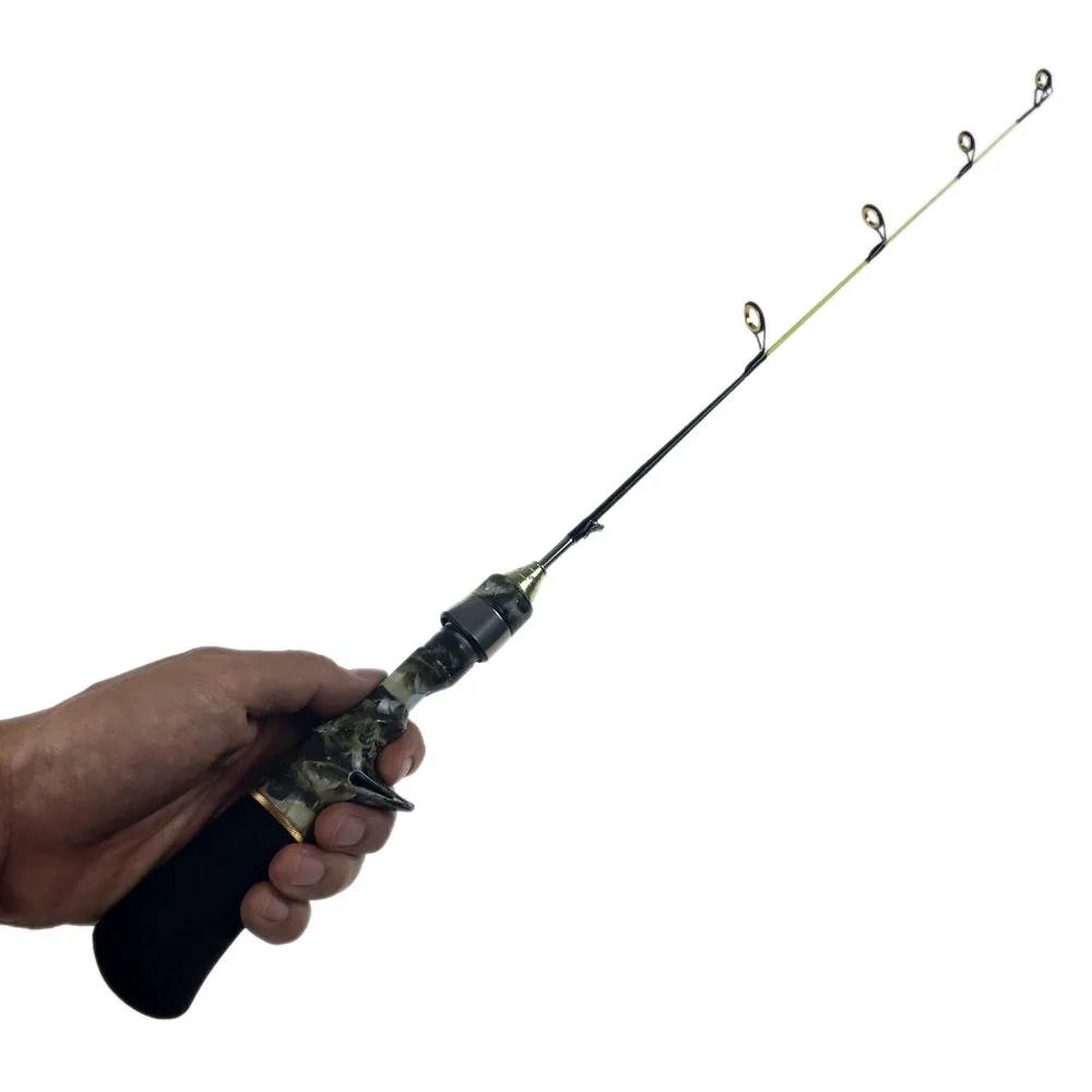 THKFISH ледяная Удочка 55 см 1.8ft камуфляж мини переносной приманка Литье удочка|ice fishing