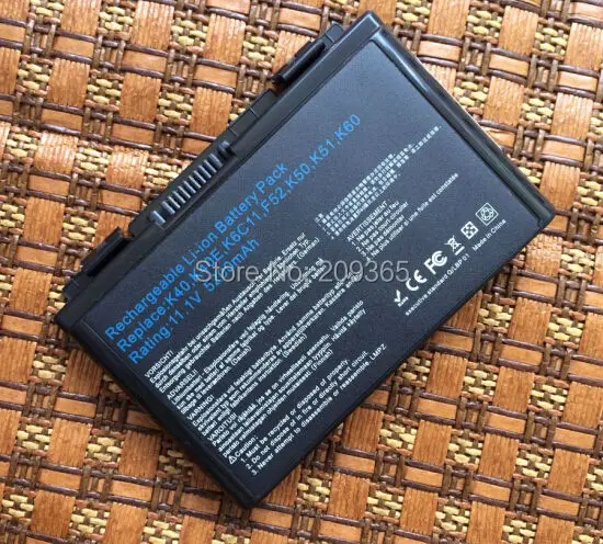 Аккумулятор для ноутбука ASUS A32 f82 K50id K50AF K51AC K51AB K51AE K40in k50in K40ij K40 K50ij K61i K60ij K70ab K70ic