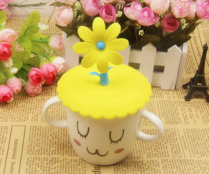 

1 шт. кружевная Пылезащитная многоразовая силиконовая крышка для чашки в форме подсолнуха для самостоятельной сборки, термоизоляционная кр...