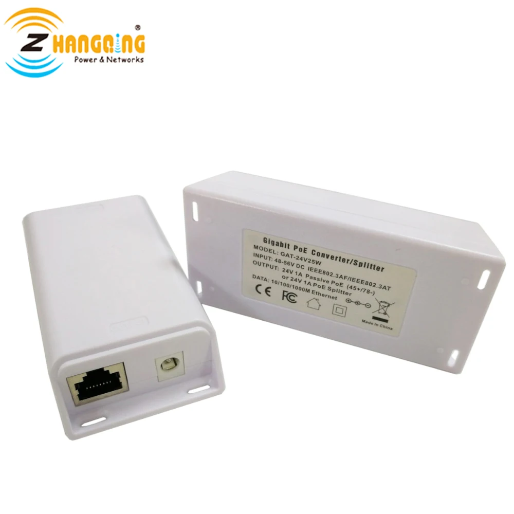 GAT-24v25w | 802.3at to 24-Volt PoE Converter/Step-Down Easily Mix and Match 802.3at and 24-Volt Devices 48V to 24V