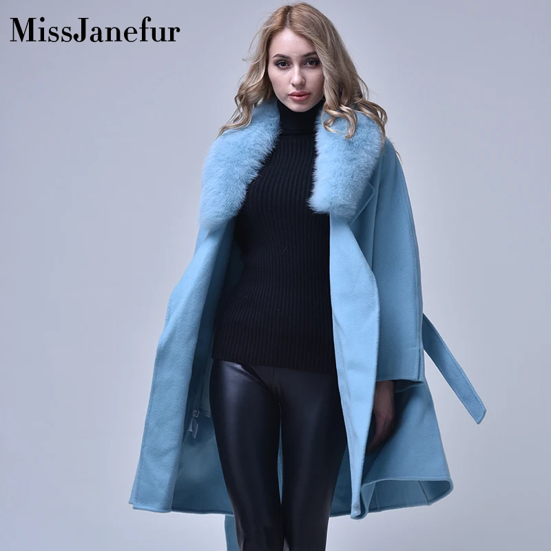 Для женщин шерсть пальто дамы в Корейском стиле зимние теплые натуральной